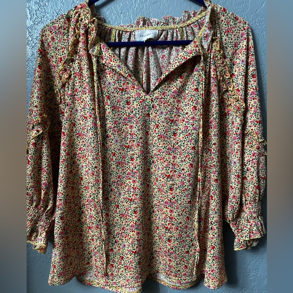 Melloday blouse size Large - Picture 1 of 3